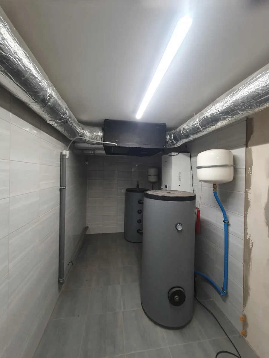 Kotłownia i instalacja wentylacji mechanicznej w domu jednorodzinnym